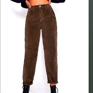 High Wasted Corduroy Pants